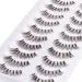 Wleec Beauty Demi Wispies Eyelash Pack - Handmade Natural False Lashes (10 Pairs) | 120 Demi Wispies - Buy Online on GoSupps.com