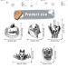 100pcs Halloween 3D Nail Charms - Ghost Skeleton Pumpkin Bat Skeleton Hand Alloy Nail Decorations - Silver Metal Nail Charms for DIY Nail Art & Crafts - Buy Online on GoSupps.com