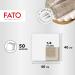 FATO Dry Paper Napkins - Airlaid Textile Effect | 50 Pack 40x40 cm | Kashmir Coffee Decor Premium Quality Napkins for Events - Buy Online on GoSupps.com