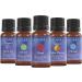 Buy Mystic Moments 5 x 10 ml Essential Chakra Oil Blends - Elevate Your Wellness | International Shipping Available - Buy Online on GoSupps.com