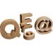 Papier Mache Letter Q - 7 Brown - Handmade Paper Mache Decor - Buy Online on GoSupps.com