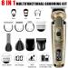 Hatteker 8-in-1 Beard & Mustache Trimmer for Men | Waterproof Adjustable Speed Hair Clipper & T-Blade Electric Razor | Cordless Grooming Kit - Perfect Gift (Bronze - Buy Online on GoSupps.com