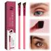 2023 New Amazing Multifunctional Eyebrow Brush - Realistic Eyebrow Brush  Multi Purpose Square Eyebrow Makeup Brush  for Drawing Brows Similar to 3D Natural Real Hair (1 Set)