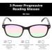 Multi Focus Progressive Reading Glasses - 3 Powers in 1 | Gray Tortoise | Unisex 1.0x | Shop Internationally - Buy Online on GoSupps.com