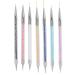 Nail Pen 7pcs Nail Art Liner Brushes Point Drill Pen Double Ended Dotting Tools Painting Nail Brush Pen DIY Manicure Tool
