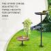Buy EfuturTime Metal Bird Bath & Feeder - Height-Adjustable Winter-Proof 30x90 cm Garden Accessory for Birds - Large Brown Design - Buy Online on GoSupps.com