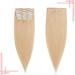 Clip In Extensions Natural Blonde #24 - 18 Clips 80g Real Remy Human Hair 50cm - 8 Wefts for Effortless Volume - Buy Online on GoSupps.com