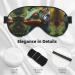 Chameleon Unisex Sleep Eye Mask - Soft Comfort Music Print Cover for Travel Yoga & Shift Work - Black - Buy Online on GoSupps.com
