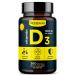 Vitamin D3 1000 IU Softgels 360 Count High Potency Vit D 3 Pills for Immune Support & Mood Extra Virgin Olive Oil for Max Absorption 1000iu Sunshine Vit. for Healthy Bones & Muscle Function