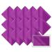 Metene 15 Pack Microfiber Cleaning Cloths (6"x7") in Individual Vinyl Pouches | Glasses Cleaning Cloth for Eyeglasses, Phone, Screens, Camera Lens and Other Delicate Surfaces Cleaner (Purple) Dark Purple 15