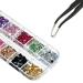 4488 Pieces Nail Art Rhinestones Crystal Flatback with Tweezers - Colorful AB Color & Clear Rhinestones for Nails, Clothes, Shoes, Bags Decoration - Buy Online on GoSupps.com