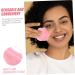 Angoily Silicone Cleansing Brush Handheld Face Scrubber Facial Cleaning Brush Facial Scrubber Exfoliator Manual Exfoliating Brush Blackheads Removing Scrubber Mat Frosted Pink Silica Gel - Buy Online on GoSupps.com