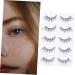 minkissy 5 Pairs False Eyelashes Eyelash Faux Dramatic Eyelashes 3d Eyelashes False Lashes Hair Eyelashes Hair Eye Lashes Fake Eyelashes Artificial Fiber Slim Tool - Buy Online on GoSupps.com