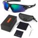Buy Beacool Polarized UV400 Sports Sunglasses - Lightweight TAC Glasses for Men & Women - Ideal for Cycling Baseball Climbing - Black & Green - Buy Online on GoSupps.com