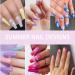Gel Nail Polish Set 6 Colors Spring Summer Nail Polishes Set Candy Macaroon Pink Blue Purple Yellow Soak Off UV LED Lamp Nail Gel Polish Nail Art Manicure Kit Mother's Day Gifts for Women (8.5ML/PC) Set-15 - Buy Online on GoSupps.com