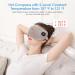 Heated Eye Mask - Deckpro Steam Warm Compress Therapy, USB Rechargeable, Adjustable Strap - Silk Travel Eye Mask for Dark Circles, Puffiness, and Fatigue - Gray - Buy Online on GoSupps.com