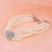 Balacoo 4 Row Pearl Necklace with Rhinestone Heart Charm for Pets - Size M - Buy Online on GoSupps.com