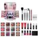 Whnbuij Complete makeup for women travel makeup eyeshadow palette for makeup brushes lipstick blush professional makeup safe makeup bag for weddings parties