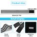 6-Piece Reflector Tape Set for Bicycles Jogging & Hiking | Velcro Clips & Elastic Safety Bracelet - High Visibility Black - Buy Online on GoSupps.com