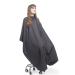 Hair Cutting Cape for Adults - Large Lightweight Water Resistant Salon Cape - Snap Closure - 60in x 57.5in - Haircut Cape - Hair Cape - Barber Capes (Black) Cutting Cape - Black