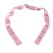 Elastic yoga belt yoga stretching band strain band with 9 loops fitness stretch band for yoga pilates strength training and flexibility pink