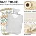 Naanle Flower Heat Bottle - 1L Transparent Hot Water Bottle for Heat & Cold Therapy Pain Relief for Bed & Hand/Foot - Buy Online on GoSupps.com