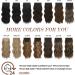 FESHFEN Clip-In Extensions 4 Pieces 50 cm Hair Extensions with Clips Synthetic Wavy Hair Extensions Medium Brown/Blonde Highlights Wavy Hair Extensions Clip in Hairpiece for Women 180 g - Buy Online on GoSupps.com