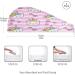Wavy Pink Cat Dry Hair Cap | 2 Piece Quick Drying Towel Set with Button Headband | Super Absorbent & Soft Comfort for All Hair Types - Buy Online on GoSupps.com