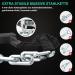 Intekin High-Security Bicycle Chain Lock - 90cm Heavy-Duty Hardened Steel 8mm Strong Square Chain for Bikes E-Bikes Scooters Motorcycles Fences & Gates - Buy Online on GoSupps.com