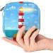 Portable Ocean Beach Lighthouse Sanitary Napkin Bag for Women & Girls Compact Period Travel Solution - Buy Online on GoSupps.com