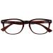 Opulize Unisex Ora Reading Glasses (Pack of 1) +2.00 Diopters Brown