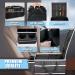 GUWINA Car Backseat Organizer - Multi Compartment Foldable Seat Organizer for Front and Back Seats - Black - Buy Online on GoSupps.com