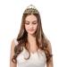 DcZeRong Gold Bridal Shower Tiaras for Bride To Be Bachelorette Party - Clear/Gold - Buy Online on GoSupps.com