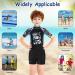 Buy Aomig Quick-Drying Swimming Trunks for Kids Black Resort Swim Shorts with Adjustable Cord (7-8 Years) - Buy Online on GoSupps.com