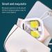 LELE LIFE Small Portable Jewelry Box with Silicone Strap | Press to Open | Cotton Swab Holder | Hair Tie & Accessory Organizer - White (2pcs) - Buy Online on GoSupps.com
