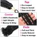 Mclisle French Curl Crochet Braids 18 Inch 7 Pack - Synthetic Pre Looped Goddess Box Braids with Curly Ends - 1B 18 Inch - Buy Online on GoSupps.com