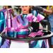 Colortrak SC Aurora Stackable Color Bowls with Non-Slip Bottom and Easy-Pour Spout - Shimmer Gradient Design - Set of 2 with Milliliter Measurements - Buy Online on GoSupps.com