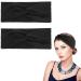 Wllhyf 2 x turban frontal ligaments for women wide frontal ligaments stretch turban.