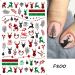 Cartoon Christmas Nail Stickers 9 Sheets Self-Adhesive Nail Decal Nail Art Decoration Design Supplies - Buy Online on GoSupps.com