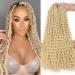 Xtrend Passion Twist Hair Hair extension artificial hair 45.7 cm water waves bohemian style crocheted braids pre-stuck synthetic fiber natural hair 22 strands/packs 6 packs