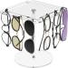 ZXHZAQ Acrylic Sunglasses Holder Stand 360 Degree Rotating Eyeglasses Display Rack Eyewear Organizer Black Single Layer Easy Install - Buy Online on GoSupps.com