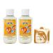 Bath & Body Works Sparkling Orange Spritz 2 Pack Body Lotion with a Peach Gardenia Bar Soap - Full Size
