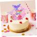 FAVOMOTO 24 Pcs Cake Decoration Girl Birthday Party Supplies Shell Cupcake Toppers Toothpick Mermaid Cake Ocean Decor Mermaid Cupcake Toppers for Girls Sea Decor Cloth Happy Birthday Flash - Buy Online on GoSupps.com