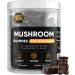 nutriyum Mushroom Gummies 10 Blend 120 pcs - Lions Mane Ashwagandha Turkey Tail Cordyceps Chaga Reishi Mushroom Complex - Mushroom Supplement for Immune Energy Clarity & Cognitive Brown