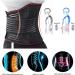 Removable Lumbar Support Belt - Self-Warming Magnetic Therapy for Men & Women XL Black - Thermal Decompression Waist Coach for Seniors - Buy Online on GoSupps.com