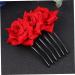 DOITOOL 1pc Floral Hair Comb Hair Accessories for Women Hair Combs for Women Hair Teasing Comb Hair Jewels for Women Flower Hair Clip Hair Side Comb Pearl Hair Clip Headgear Bride Jewelry - Buy Online on GoSupps.com