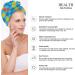 Autism Awareness Microfiber Hair Towel Wrap for Women - Super Absorbent 10x26 Inch Hair Turban with Button - Buy Online on GoSupps.com