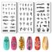 PH Pandahall 3 pieces DIY Nail Stamp Plate Flower Buddhism Nail Art templates manicure nail stamp templates nail art stamp plates nail stamp templates set for women flower-buddhism