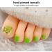 AJTUTUS French Tips Press on Toenails Fashionable Short Square Toe Stick on Colorful False Toe s for Women and Girls - Buy Online on GoSupps.com