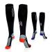 Mandoo Premium compression stockings (unisex) for a pleasant wearing comfort-medical compression socks for sports after operations for longer flight-high-quality support stockings L // EU 43-47 // UK 9.5-12.5 black